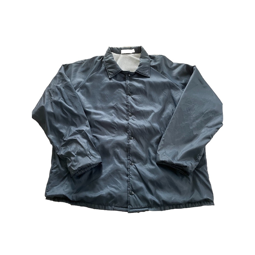 Vtg Todd Sportswear Lumber Contractor's Nylon Fleece Lined Jacket Sz L Made USA - Picture 3 of 7